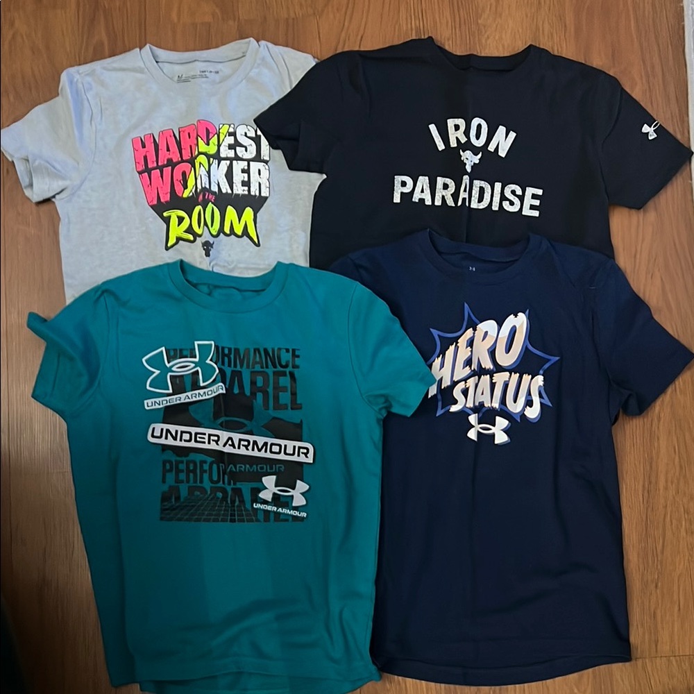 4 Under Armour Boys Tees